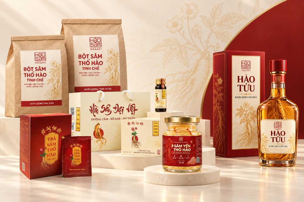 Bộ sản phẩm Sâm Thổ Hào